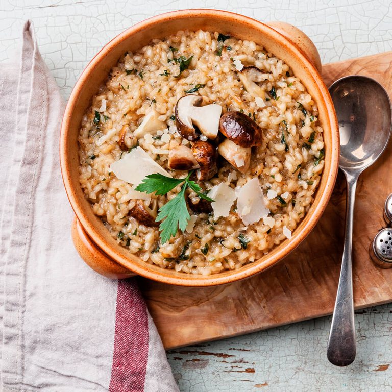 Risotto con boletus (Risotto ai porcini) A Tavola